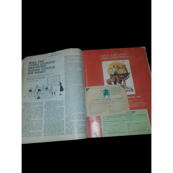 Sat Evening Post Magazines lot of 2 Television Issue Vintage Retro Print Ads - Picture 6 of 6